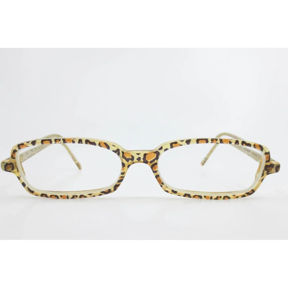 Jean Lafont Paris Lully 380 Eyeglasses Leopard Rectangular Frames 50-15-142